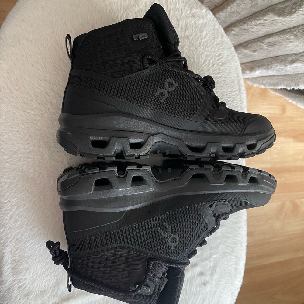 On Men's Black Waterproof Hiking Boots